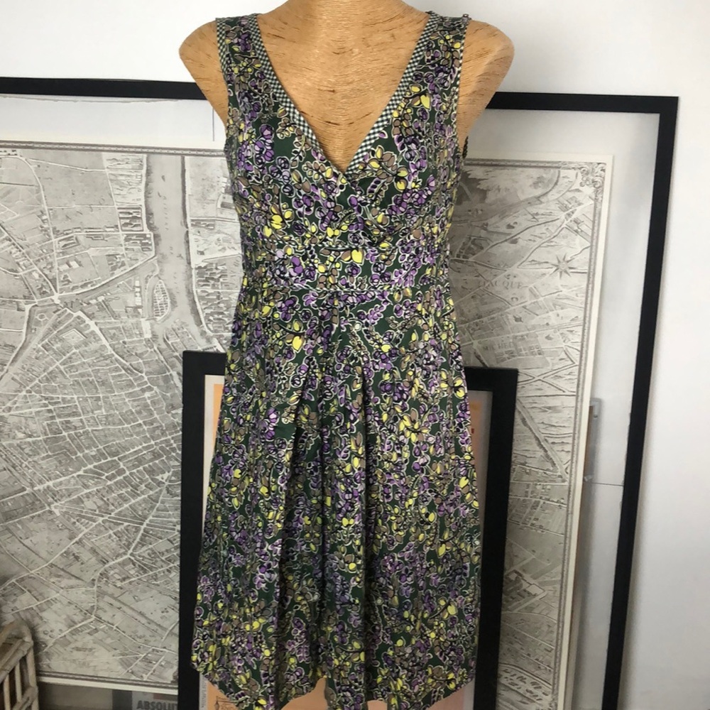 SPORTMAX Floral V-Neck Dress Size 8